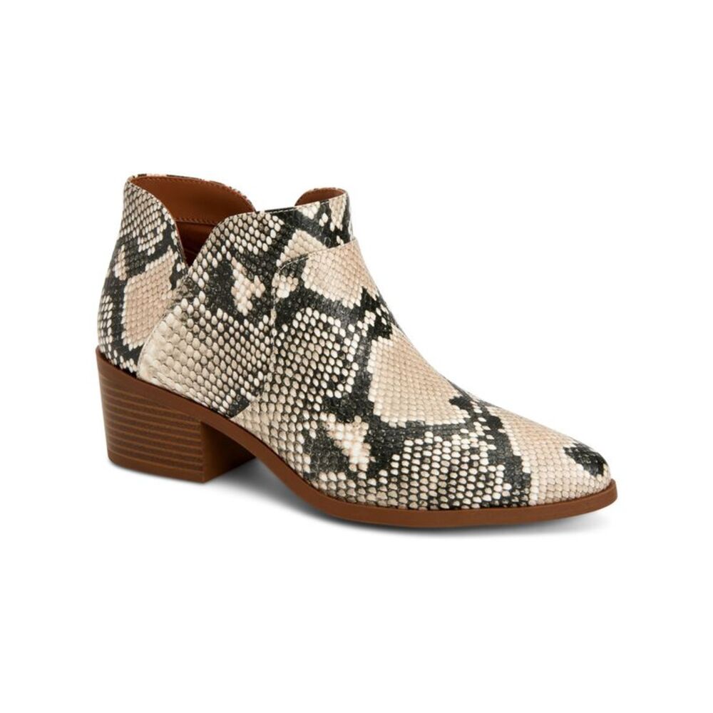 STYLE & COMPANY Womens Beige Comfort Vidyaa Pointed Toe Block Heel Booties 6 M